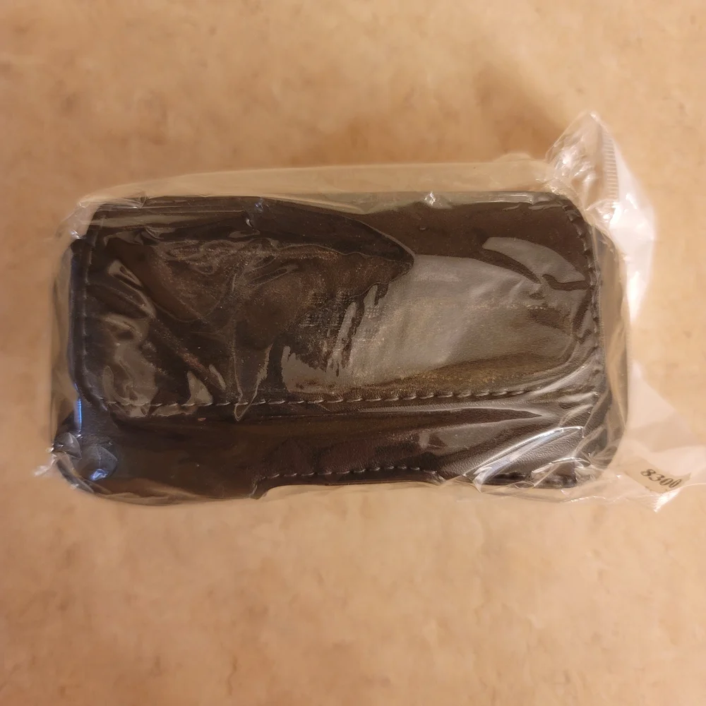 Black Leather Belt Holster Phone Case